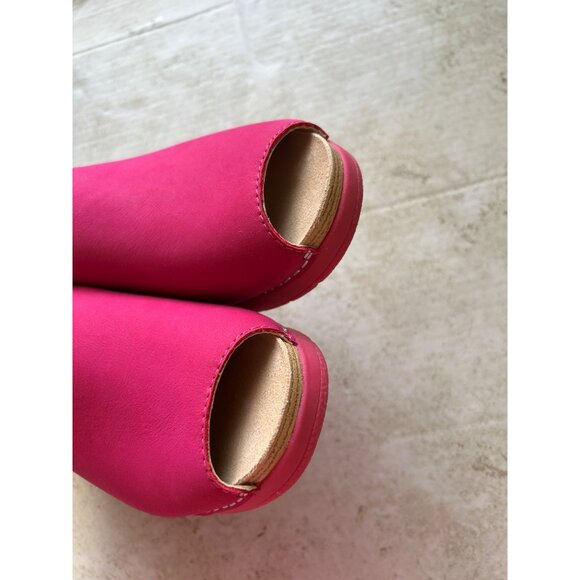 Dansko Women's Sz 39 Pink Wedge Slide Shoes - Picture 3 of 12